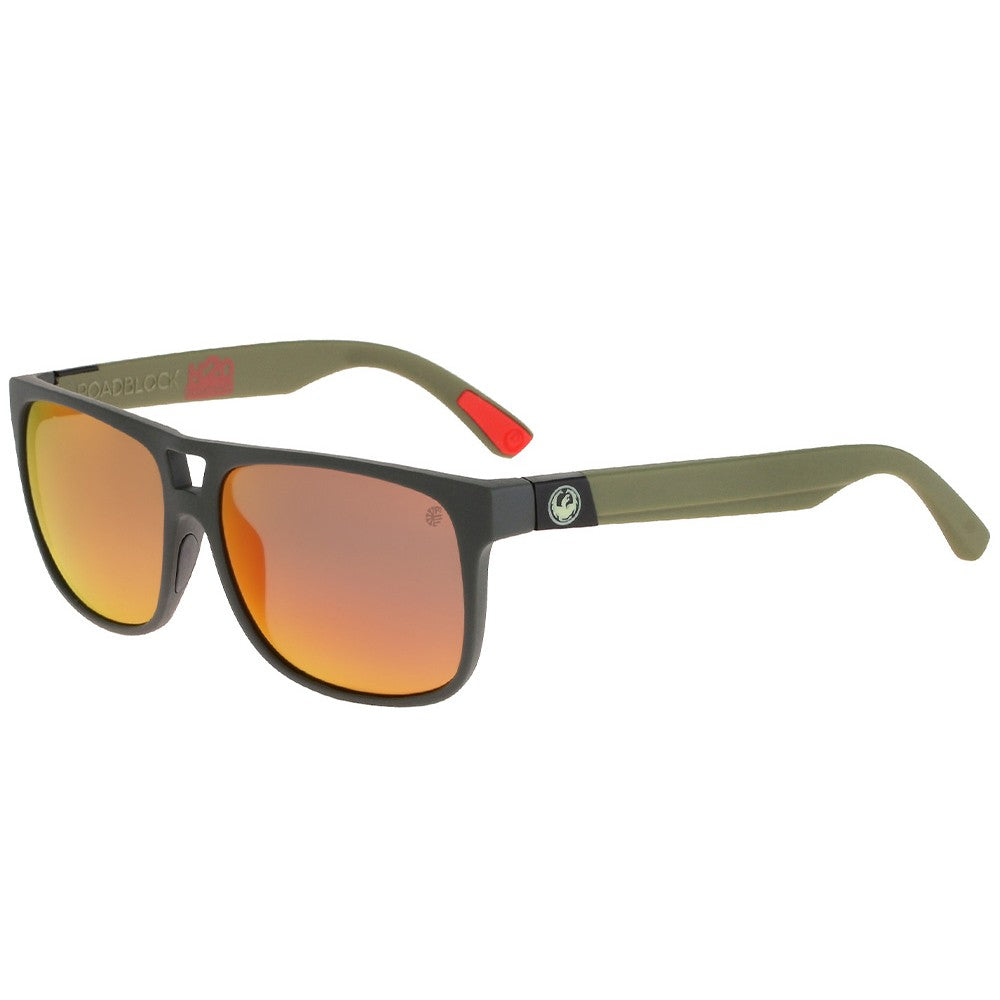 ROADBLOCK - Matte Magnet Grey H2O with Polarized Red Ionized Lens