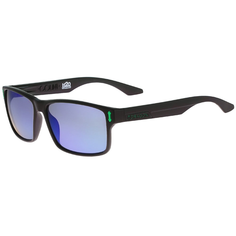 COUNT - Matte Black H2O with Polarized Lumalens Green Ionized Lens