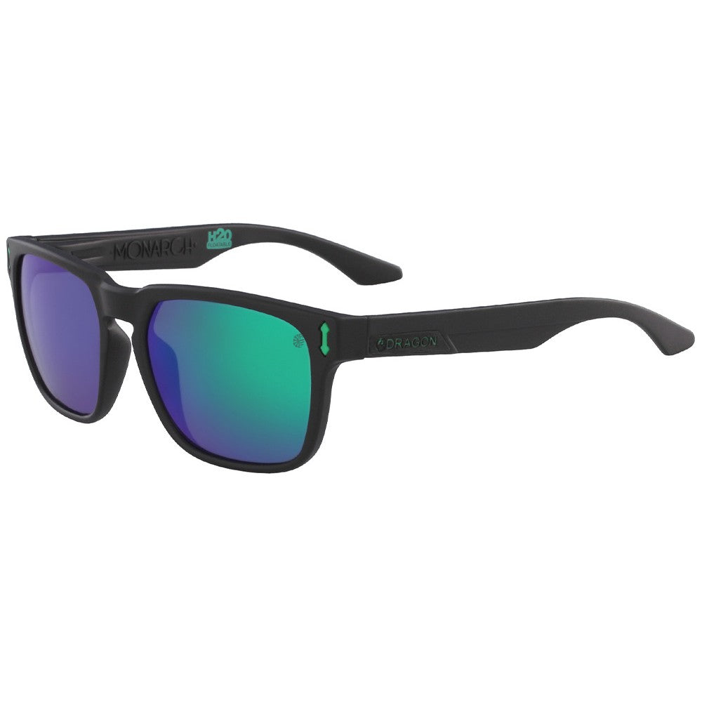 MONARCH - Matte Black H2O with Polarized Lumalens Green Ionized Lens