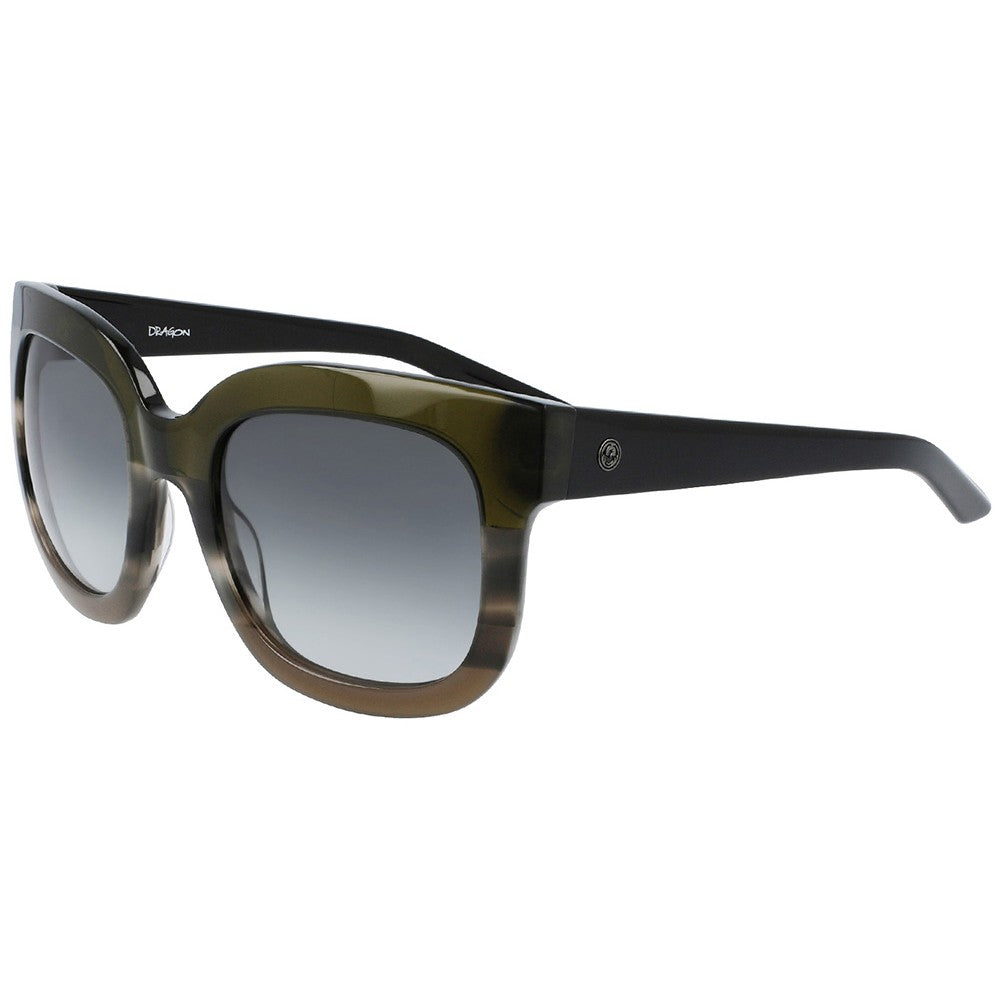 FLO - Olive Horn Gradient with Lumalens Smoke Gradient Lens