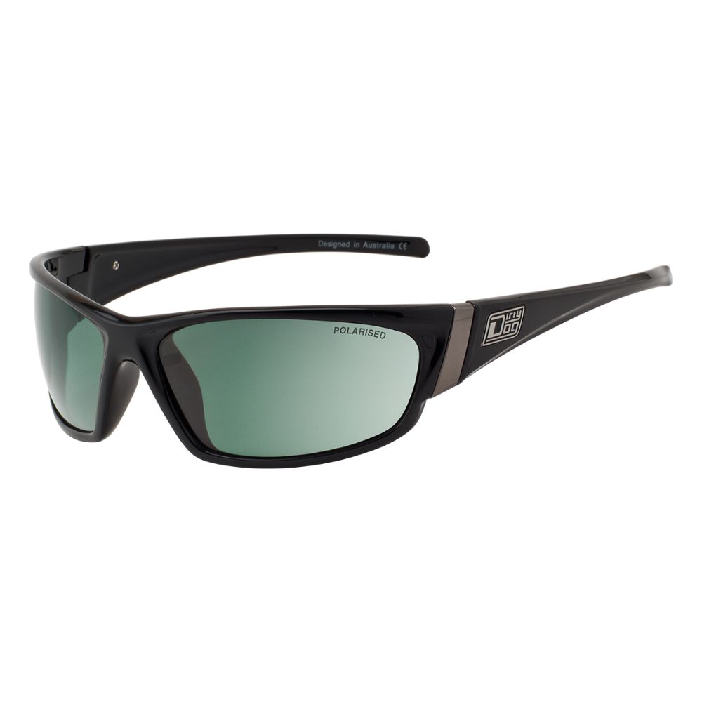 STOAT - Black with Polarized Green Lens