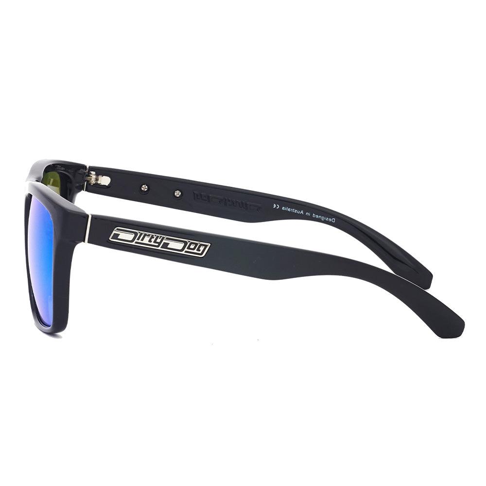 MONZA - Black with Polarized Ice Blue Mirror Lens