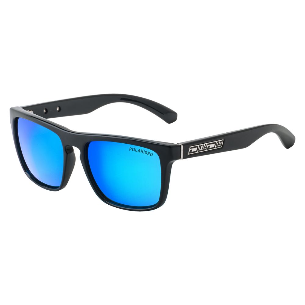 MONZA - Black with Polarized Ice Blue Mirror Lens