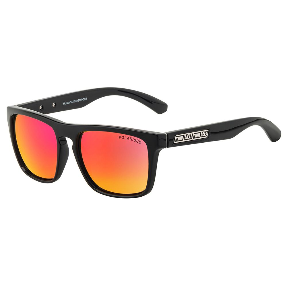 MONZA - Black with Polarized Red Fusion Mirror Lens