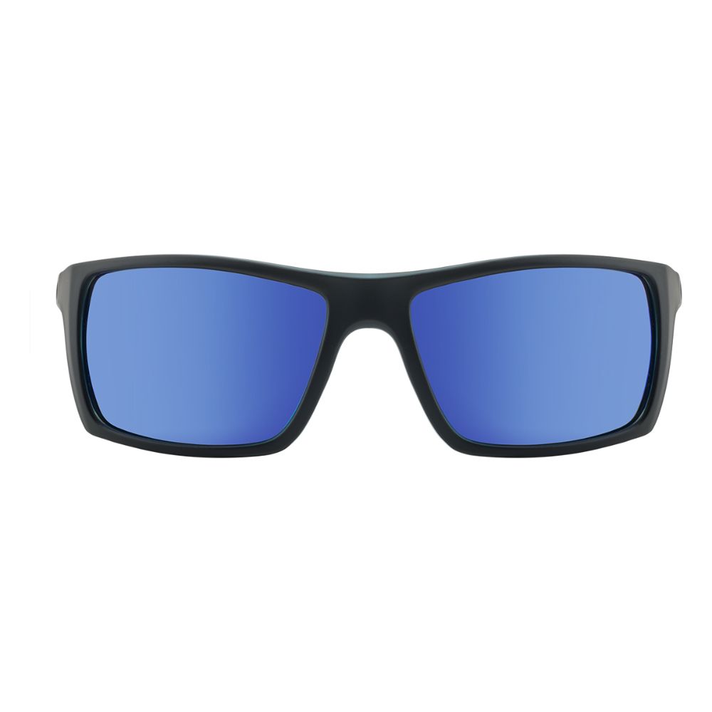 PRIMP - Satin Black/Crystal Blue with Blue Fusion Mirror Lens