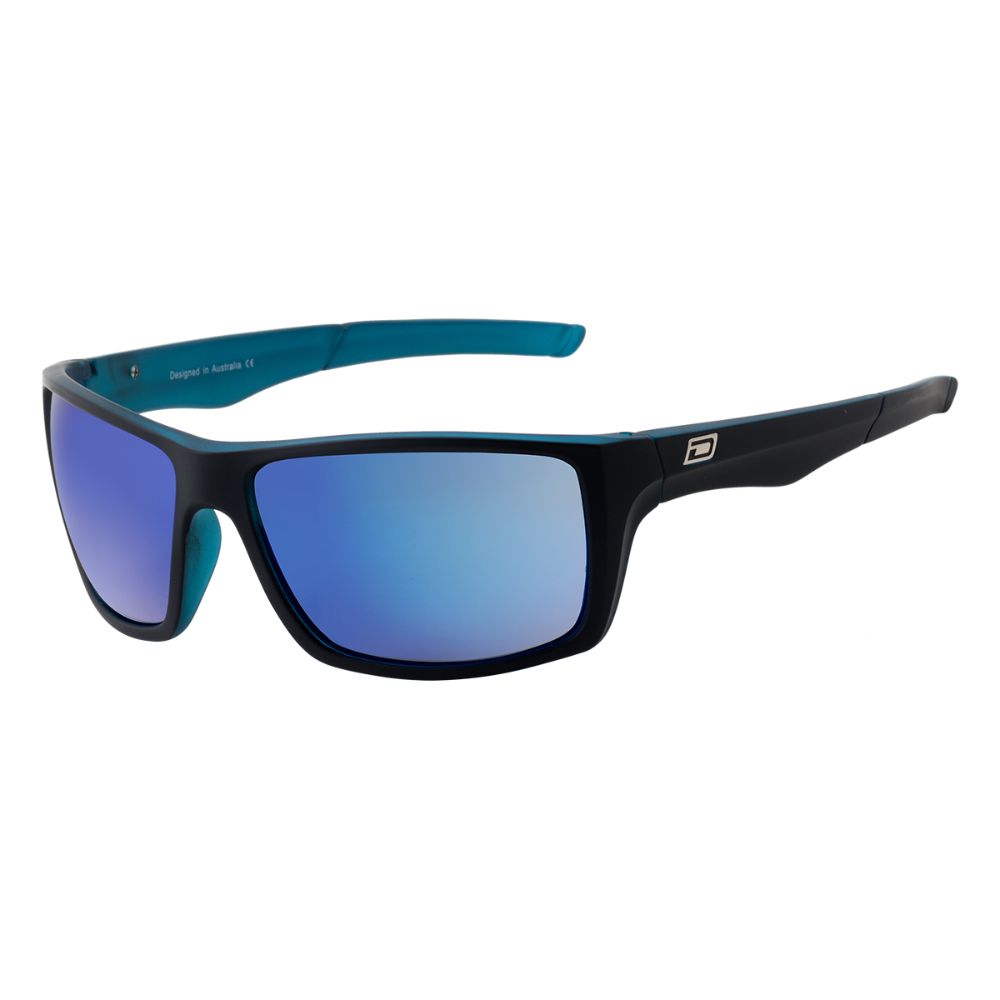 PRIMP - Satin Black/Crystal Blue with Blue Fusion Mirror Lens