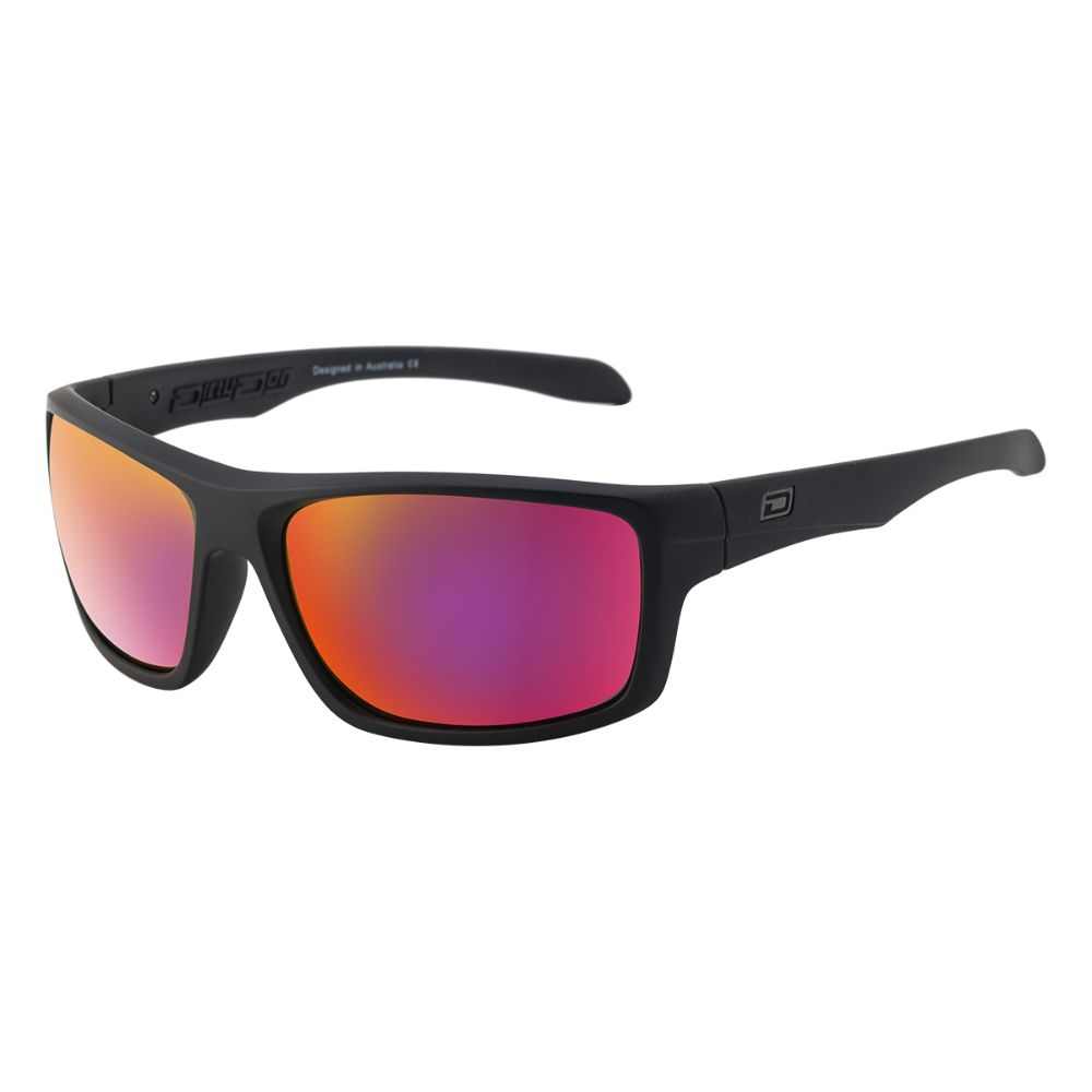 AXLE - Satin Black with Polarized Red Fusion Mirror Lens