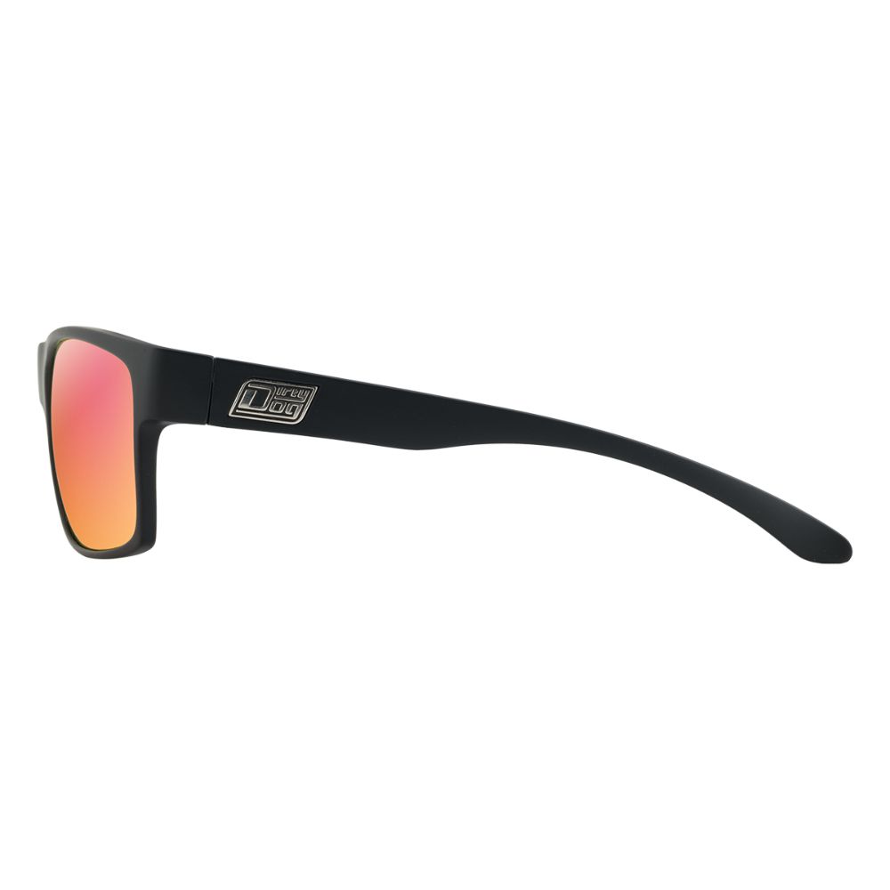 FURNACE - Satin Black with Polarized Red Fusion Mirror Lens