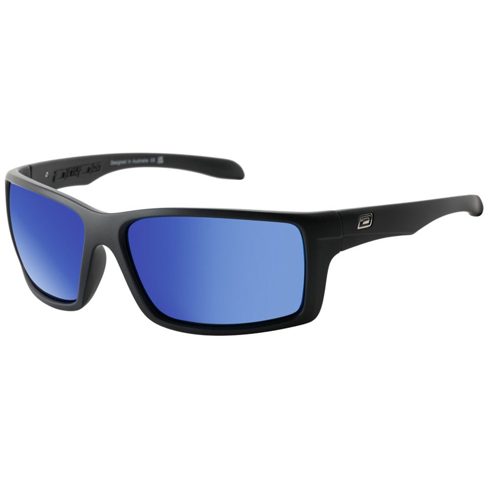 KNUCKLE - Satin Black with Polarized Blue Mirror Lens