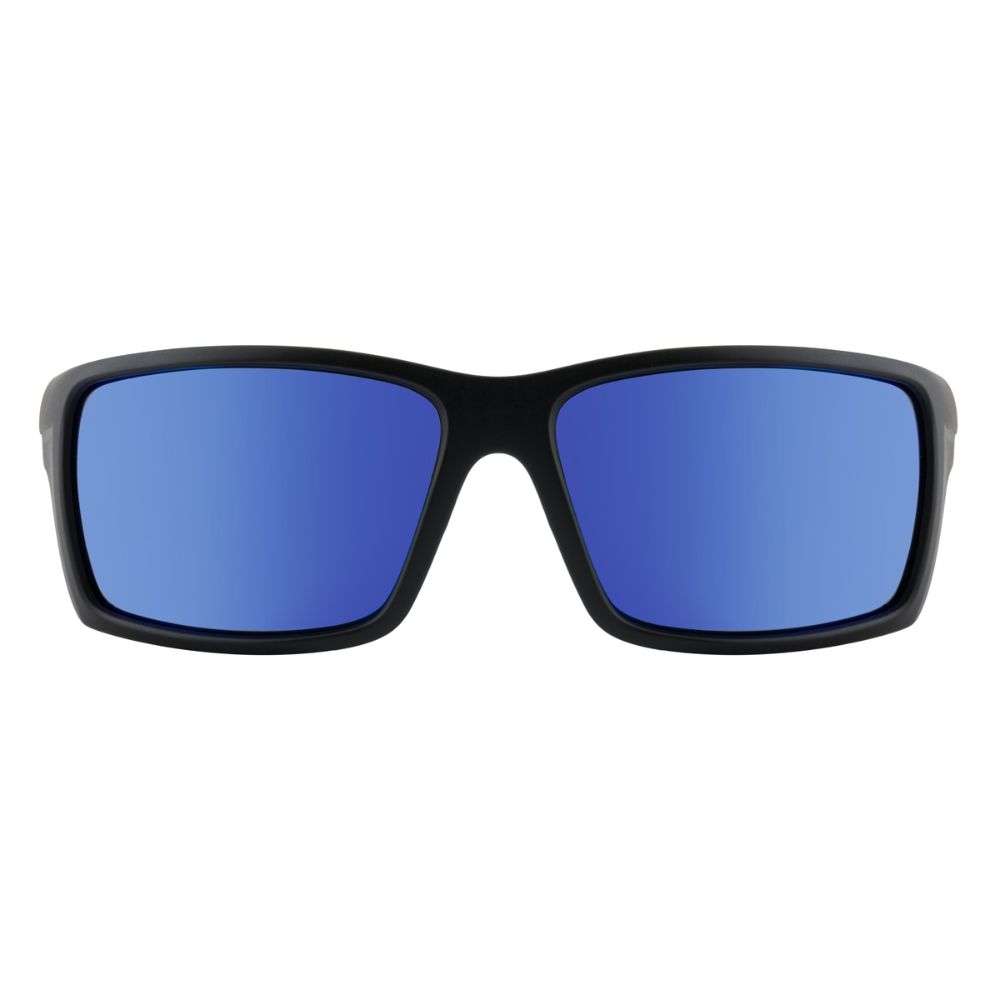 KNUCKLE - Satin Black with Polarized Blue Mirror Lens