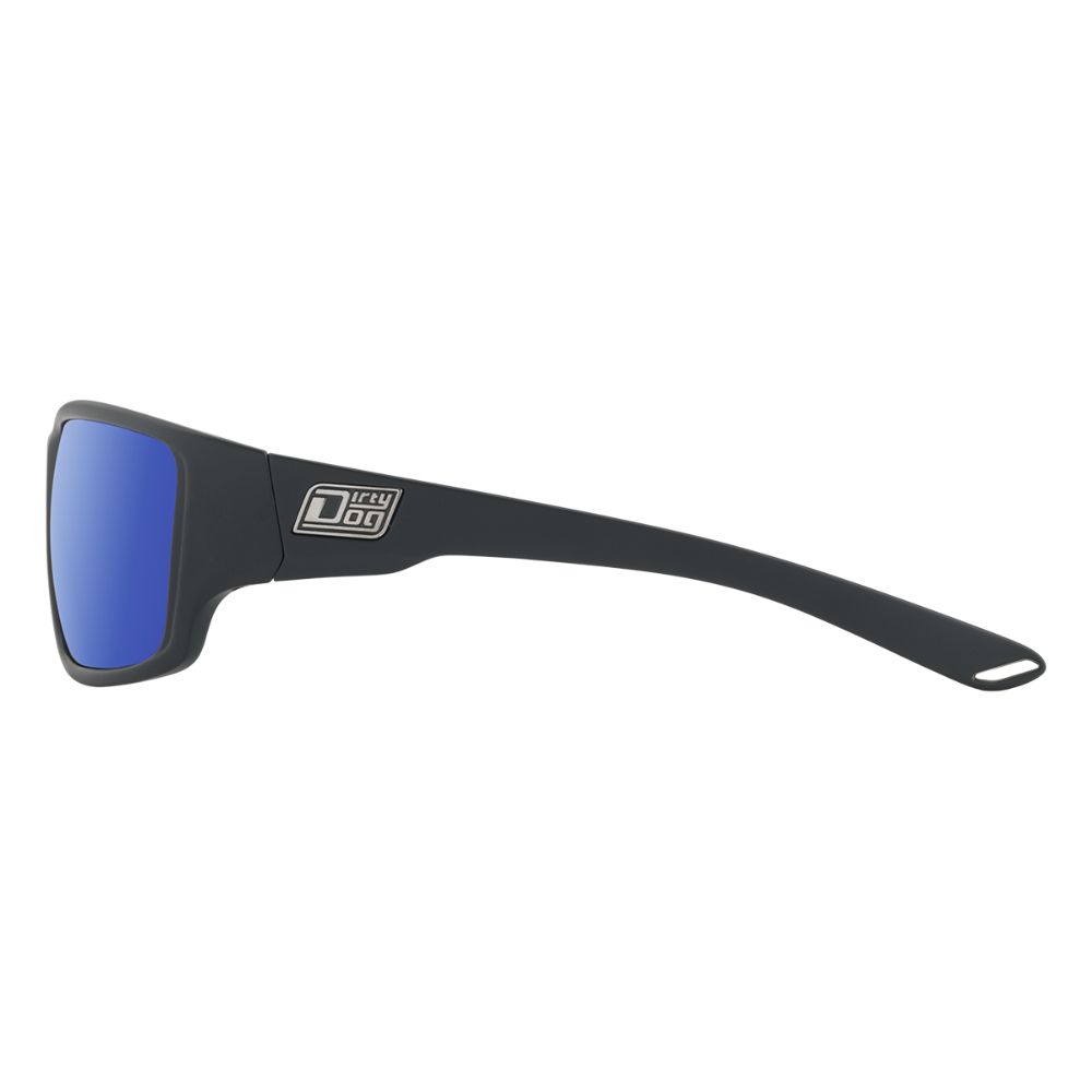 VIRTUAL - Satin Black with Polarized Blue Mirror Lens