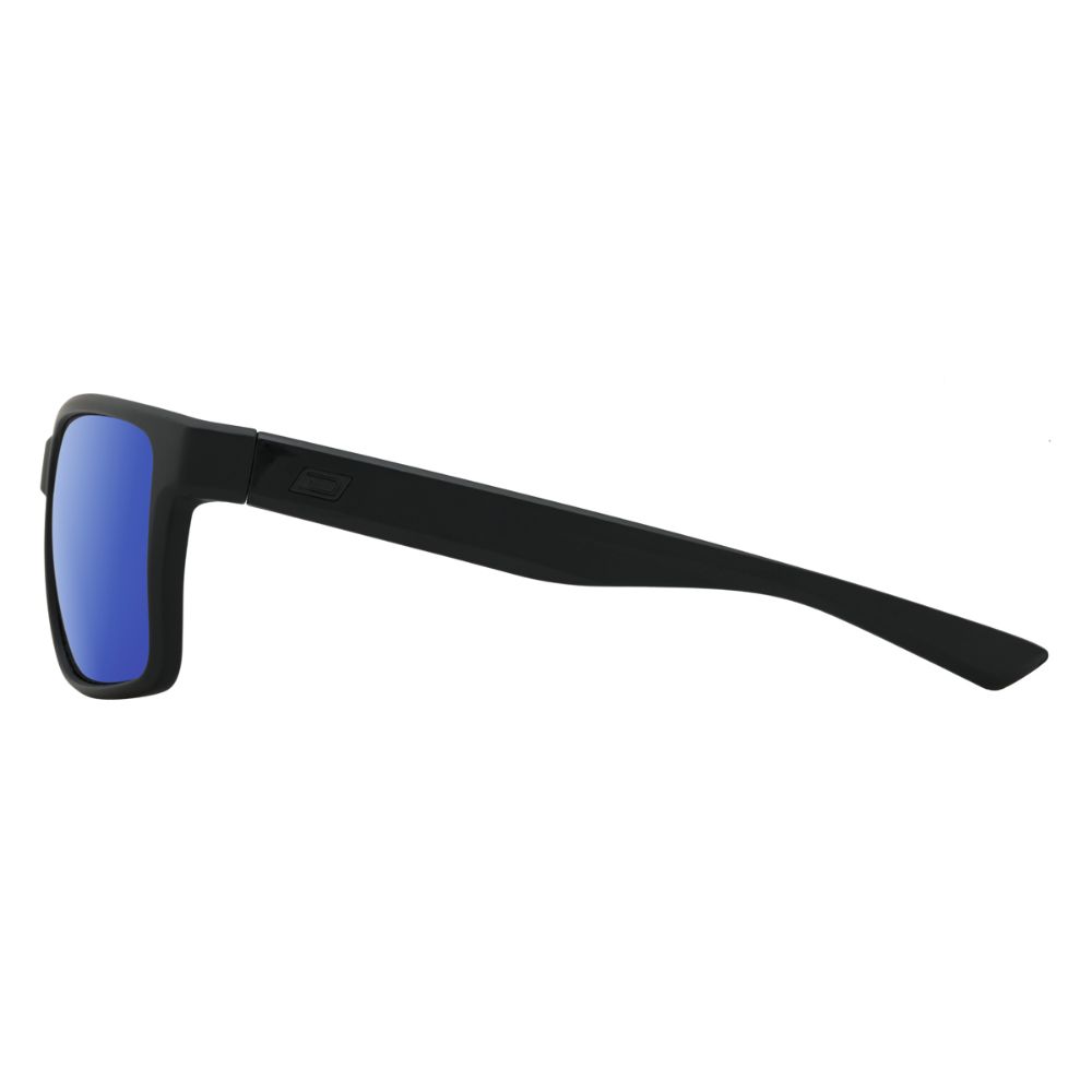 YOLO - Satin Black with Polarized Blue Mirror Lens