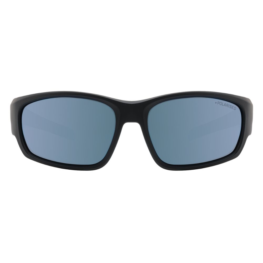 SNAPPER - Satin Black with Polarized Flash Blue Mirror Lens