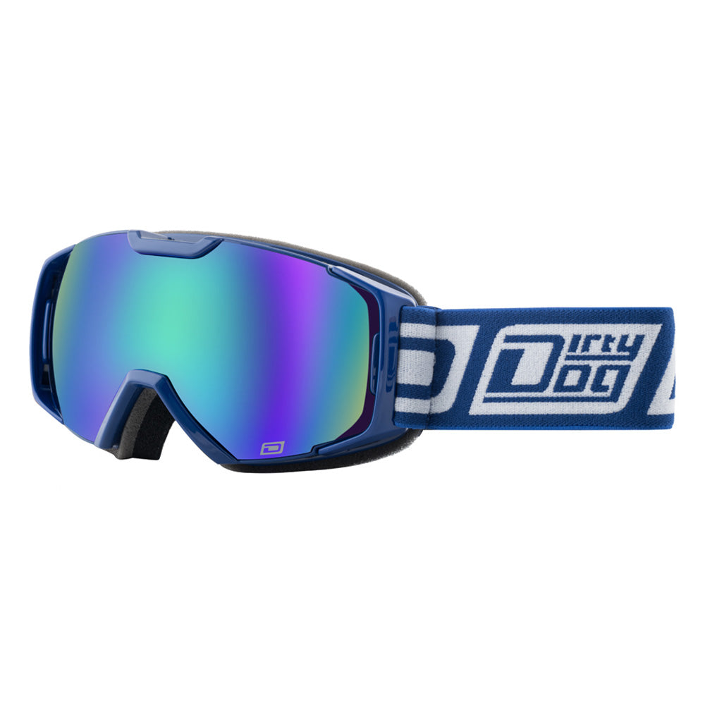 VELOCITY JUNIOR - Navy with Green Fusion Mirror Lens