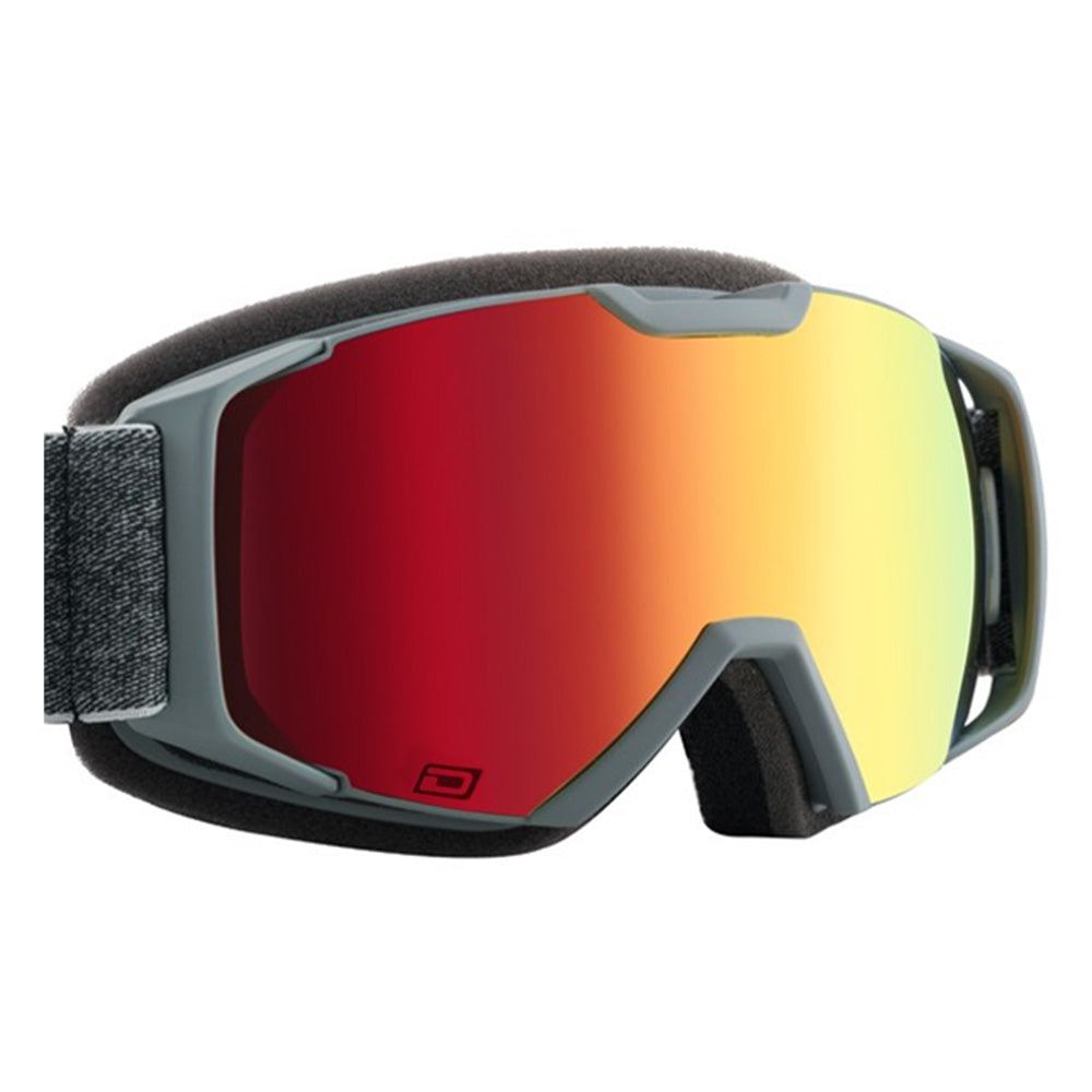 VELOCITY JUNIOR - Matte Dark Grey with Red Mirror Lens