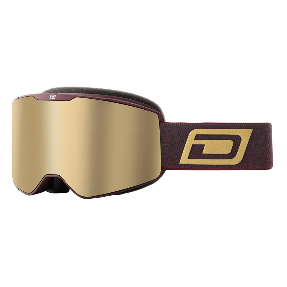 MUSE - Matte Burgundy with Gold Mirror Lens