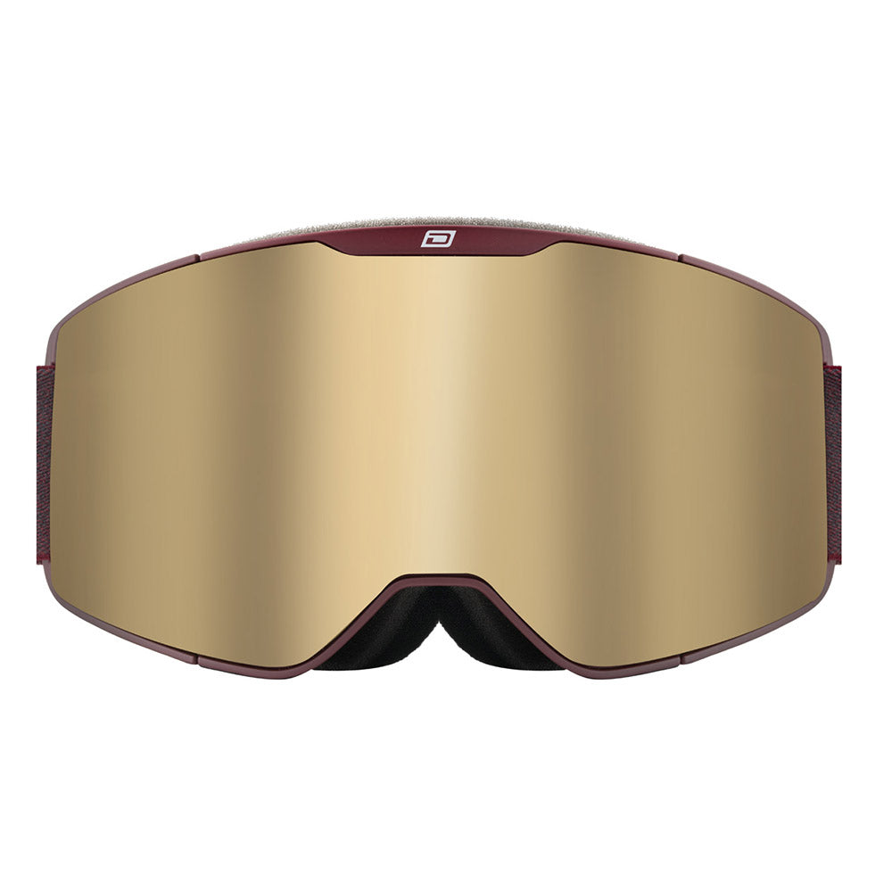 MUSE - Matte Burgundy with Gold Mirror Lens