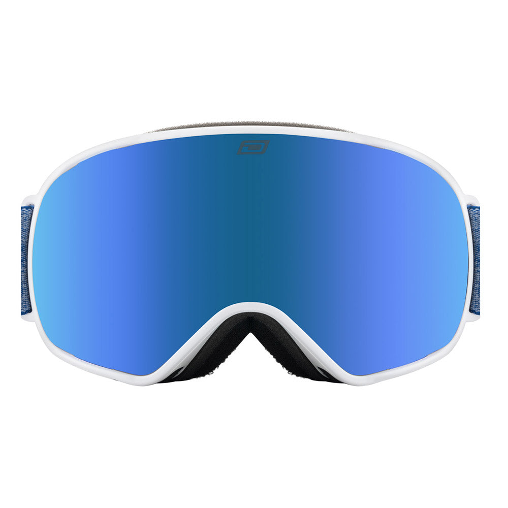 BULLET - White with Blue Fusion Mirror Lens
