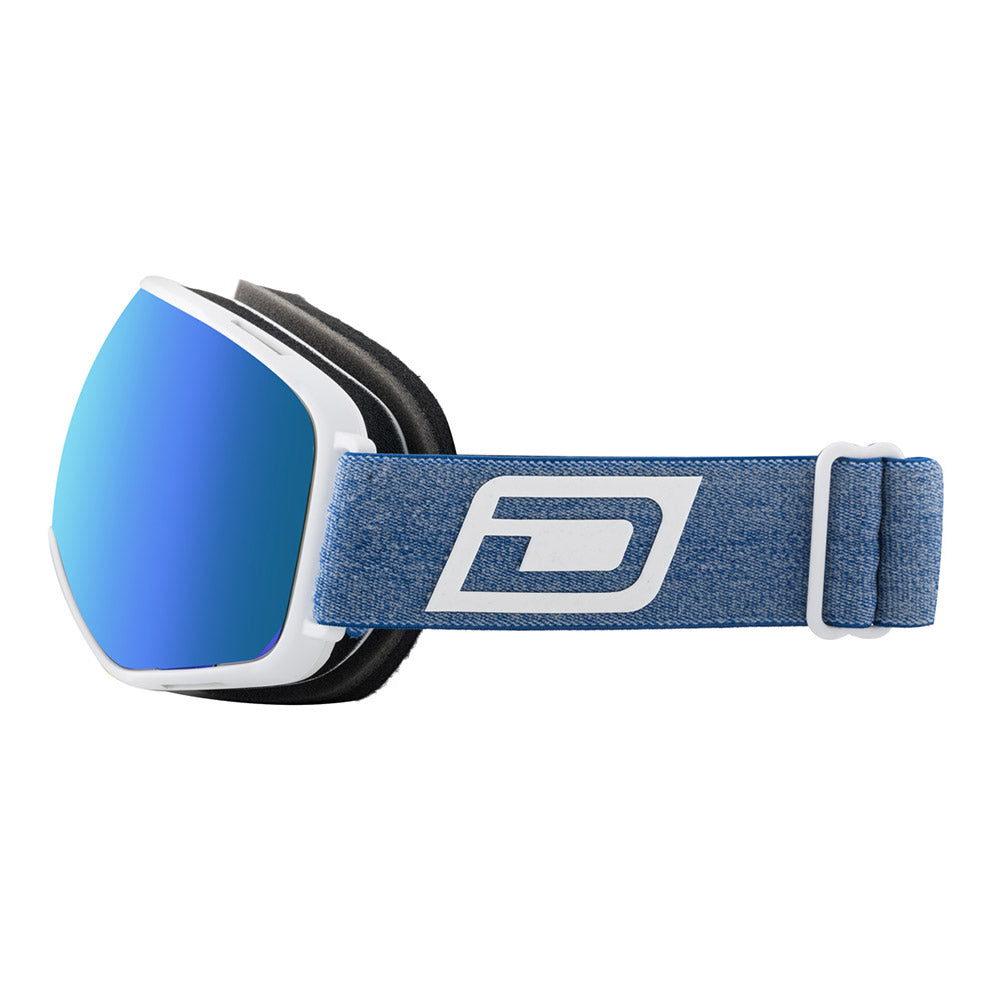 BULLET - White with Blue Fusion Mirror Lens