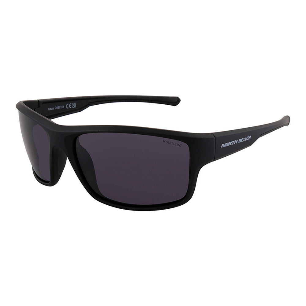 ISAZA - Matte Black with Polarized Smoke Lens