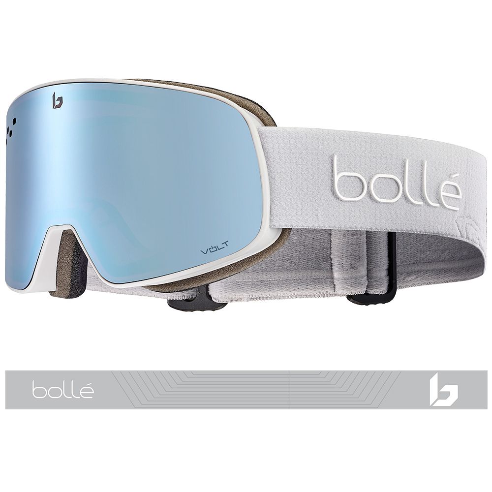 NEVADA - Matte Lightest Grey with Volt Ice Blue Lens