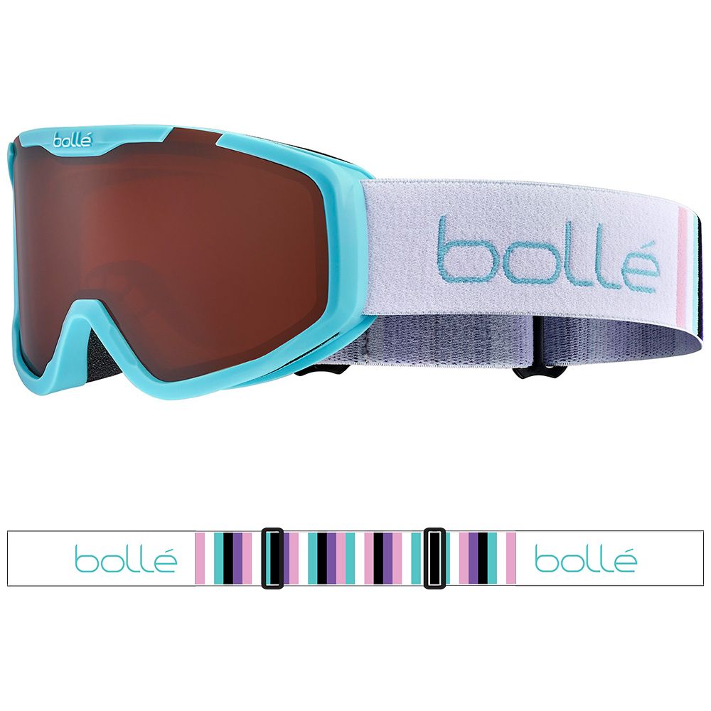 ROCKET - Matte Blue &amp; White with Rosy Bronze Lens