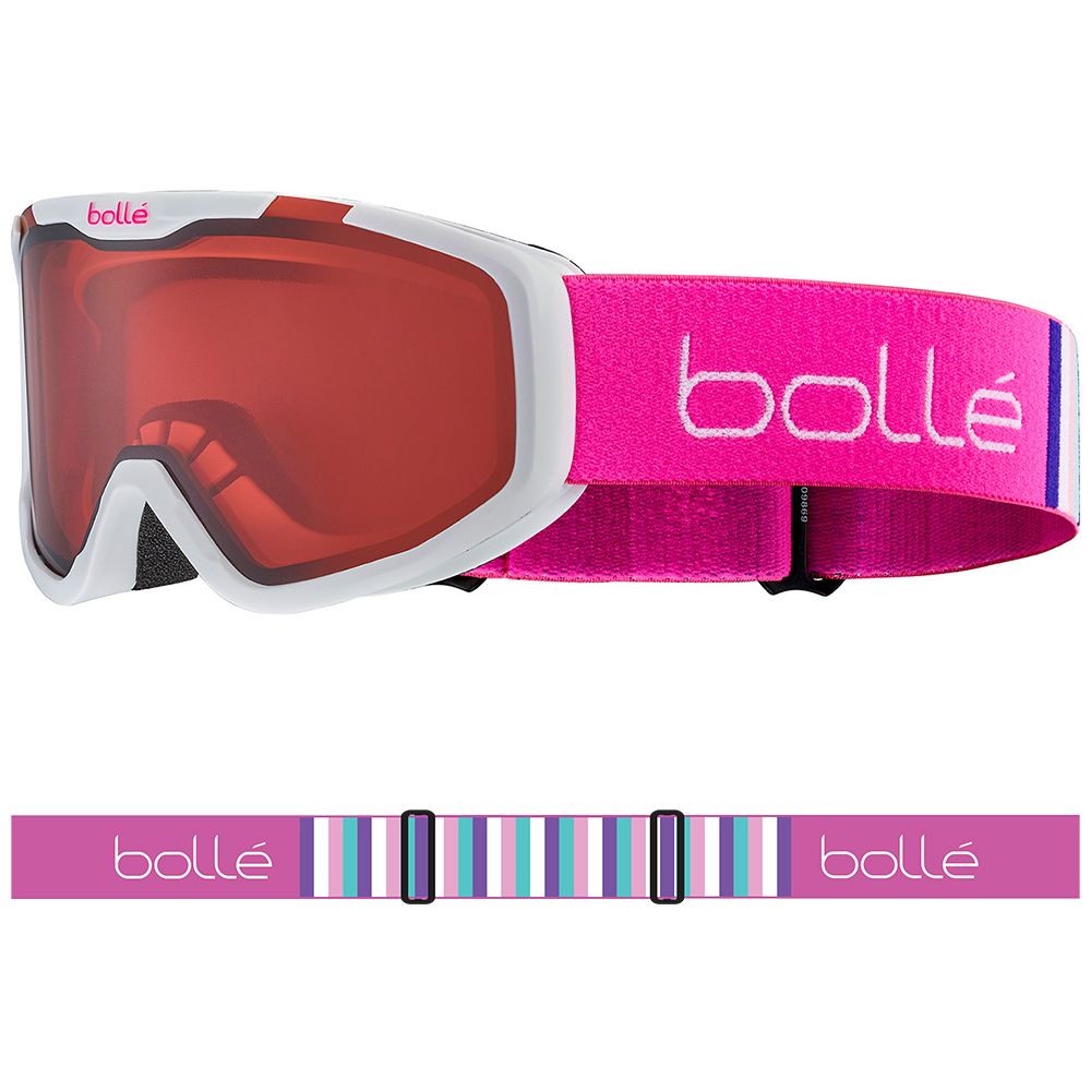 ROCKET - Matte White &amp; Pink with Vermillon Lens