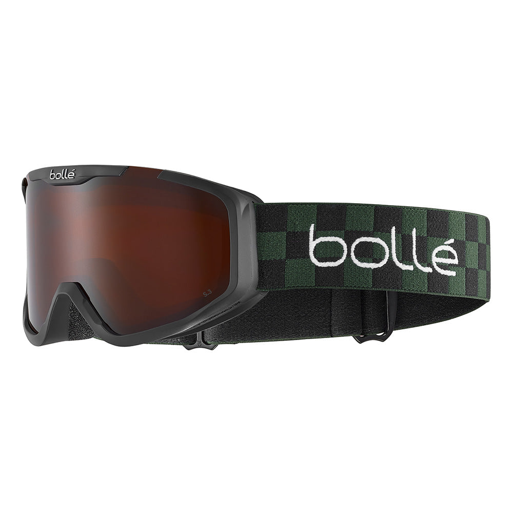 ROCKET - Matte Green Checkerboard with Rosy Bronze Lens