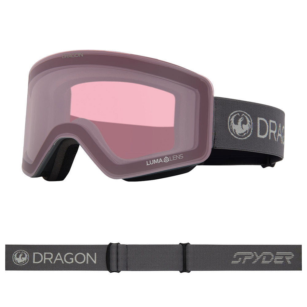 R1 OTG - SPYDER Polar Grey with Lumalens Red Ionized &amp; Lumalens Light Rose Lens