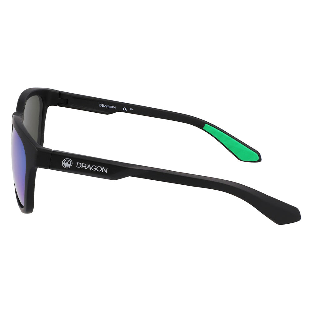 DUNE - Matte Black H2O with Polarized Lumalens Green Ionized Lens