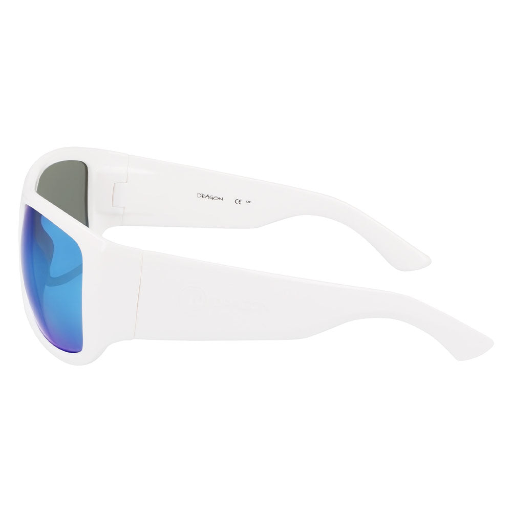 CALYPSO - Shiny White with Polarized Lumalens Blue Ionized Lens