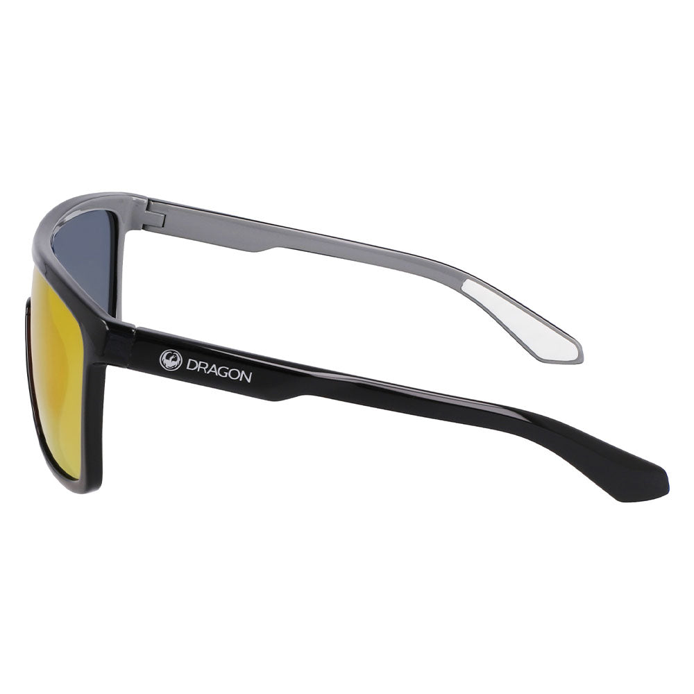 MOMENTUM - Shiny Black/Grey with Polarized Lumalens Red Ionized Lens