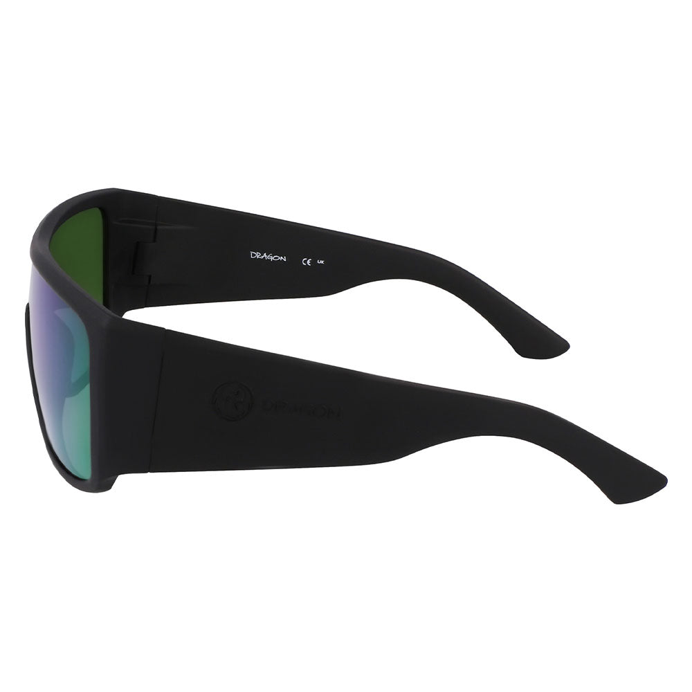 ROCKER - Matte Black with Polarized Lumalens Green Ionized Lens