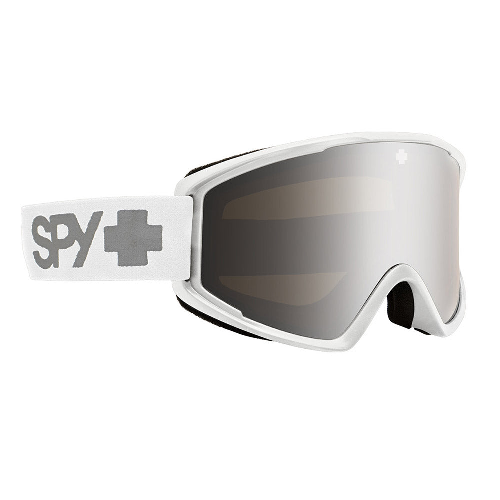 CRUSHER ELITE ECO - Matte White with Silver Mirror Lens