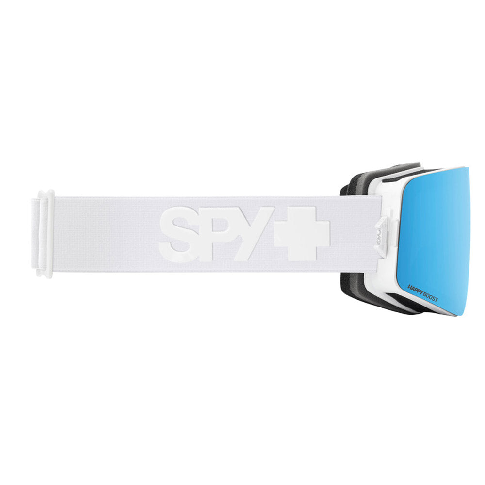 MARAUDER ELITE ECO - Matte White with Happy Boost Ice Blue Mirror &amp; HB LL Coral Lens